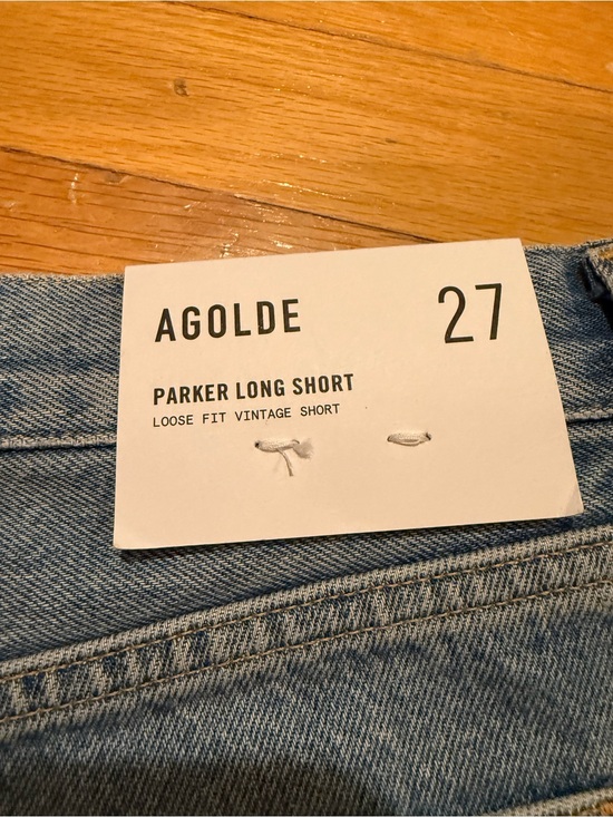 Agolde Pants - Agolde Light Blue Denim Parker Long Short